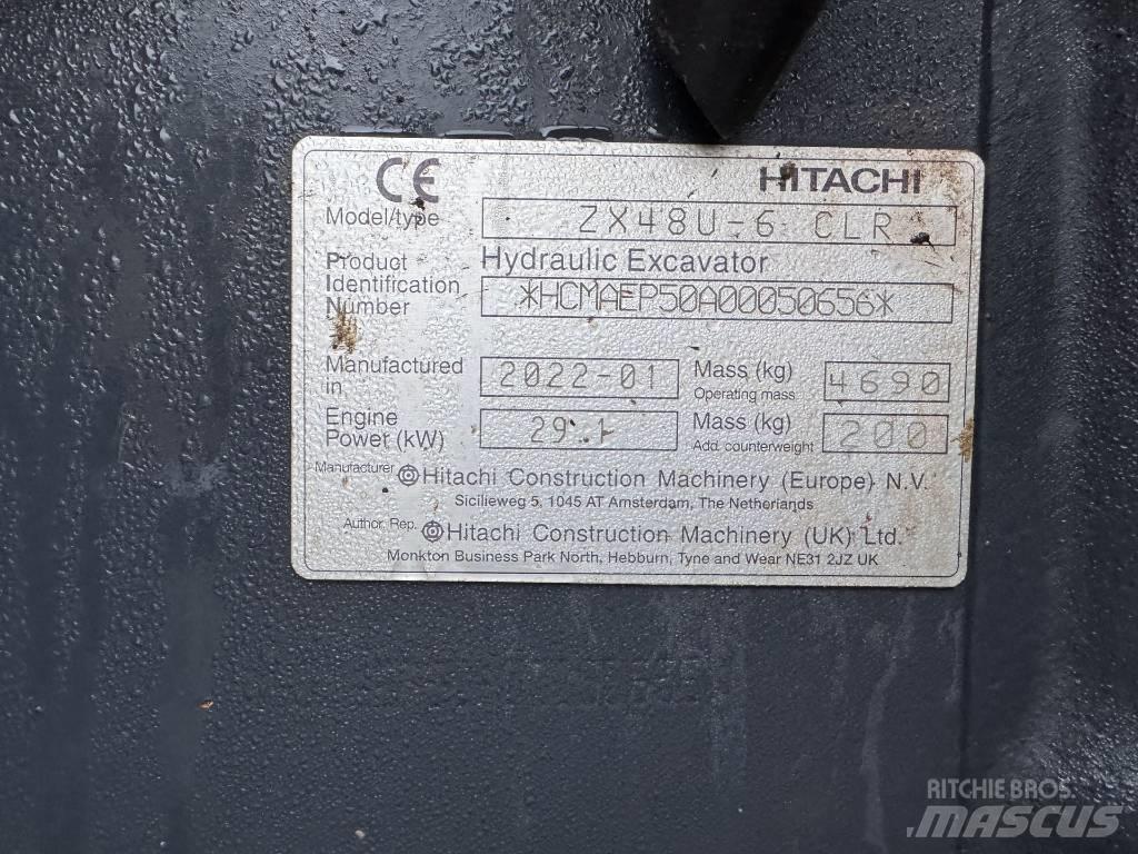 Hitachi ZX 48 U-6 Mini kotrók < 7t