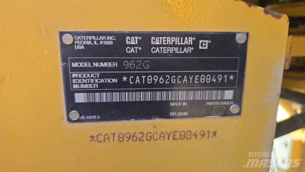CAT 962 G II Gumikerekes homlokrakodók