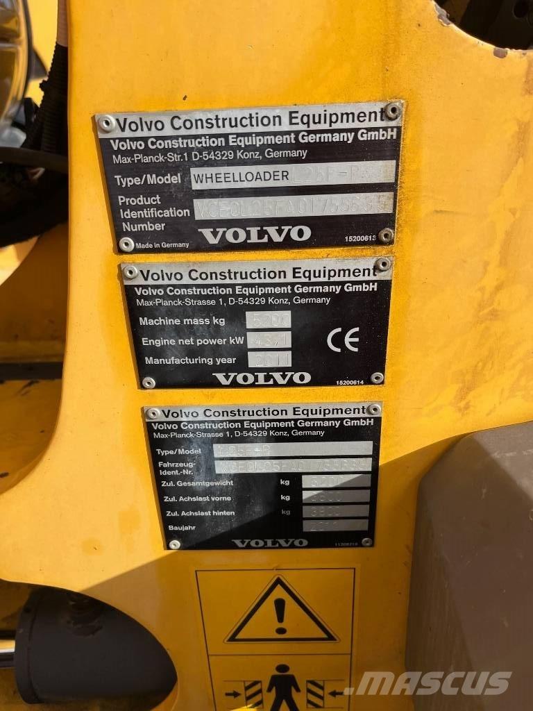 Volvo L 25 F Gumikerekes homlokrakodók