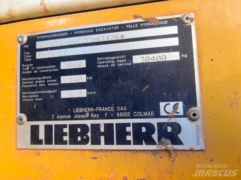 Liebherr R 926 LC Lánctalpas kotrók