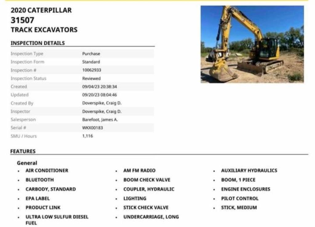 CAT 315 Lánctalpas kotrók