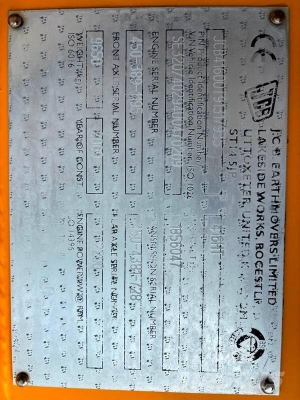 JCB 416 HT Gumikerekes homlokrakodók