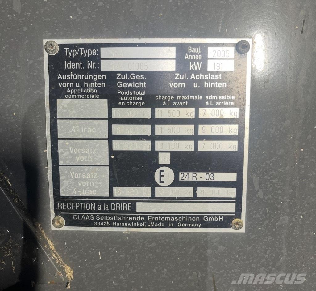 Claas 540 C Kombájnok