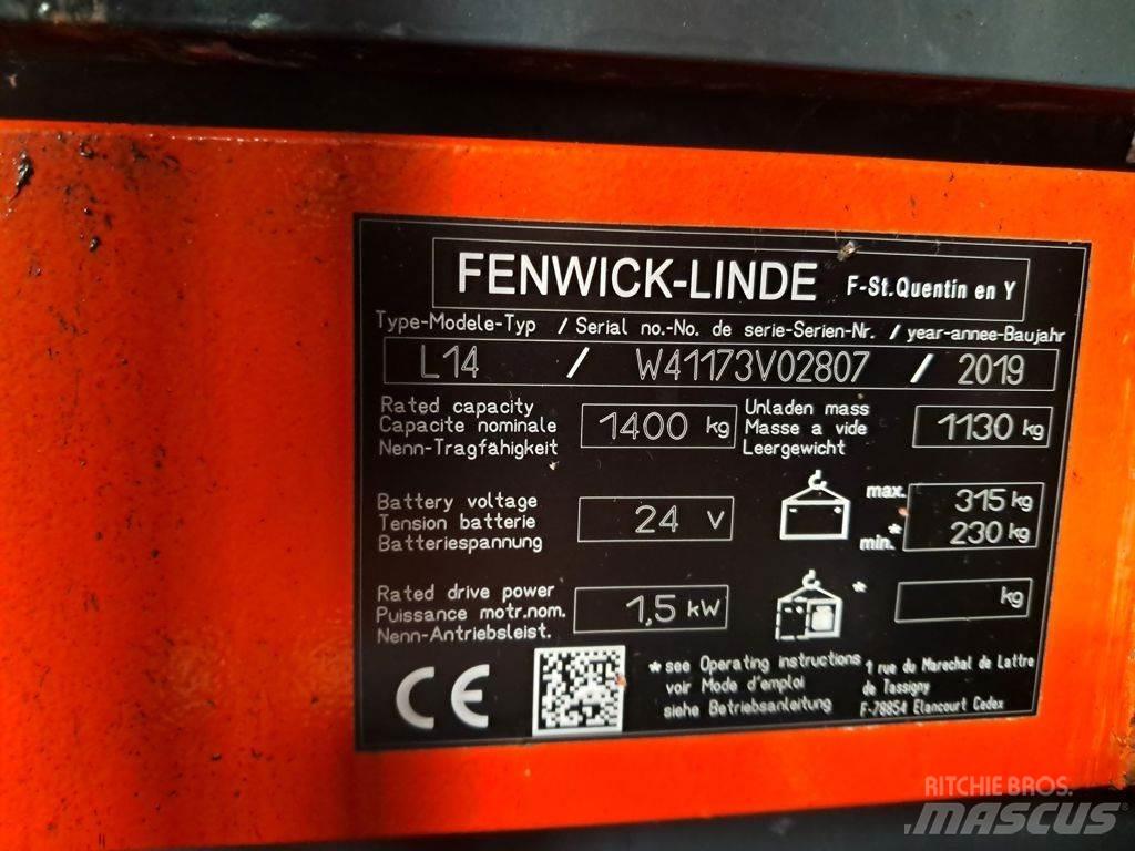 Linde L14 Gyalogkíséretű targonca