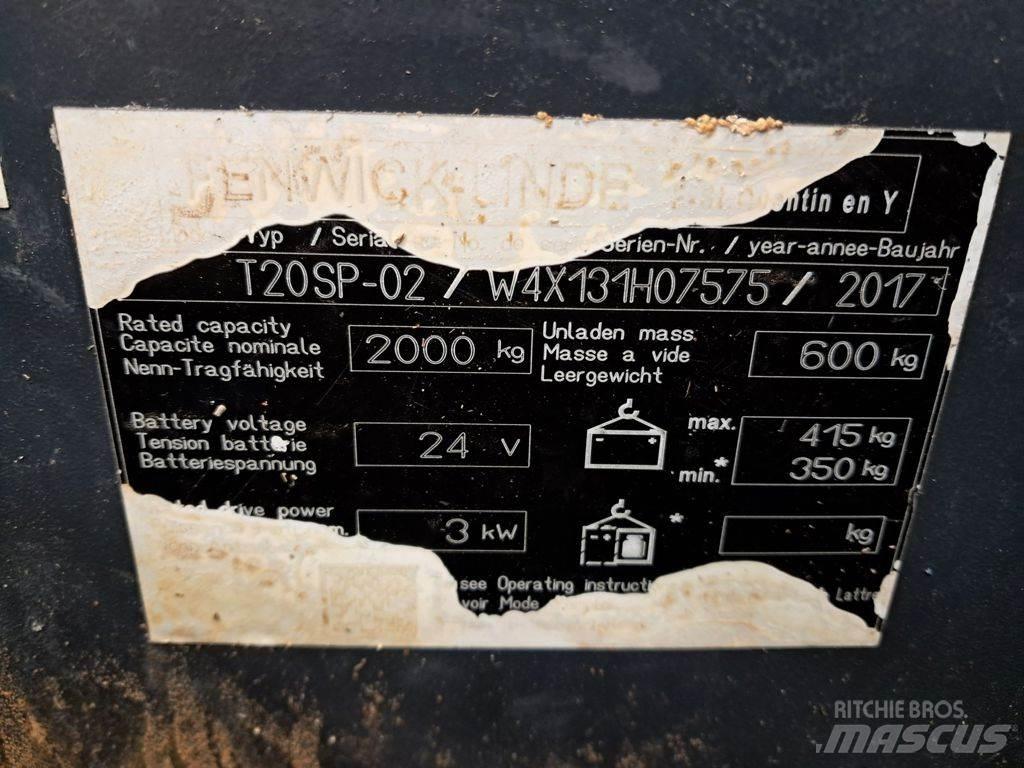 Linde T20SP-02 Alacsony emelőkocsi