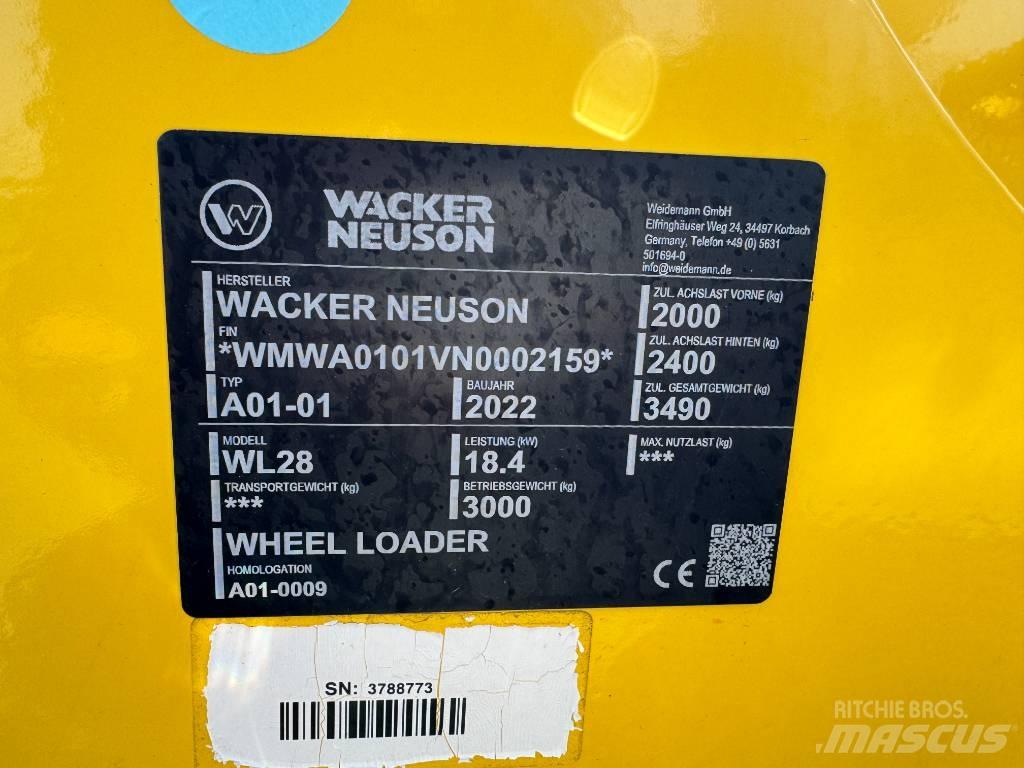 Wacker Neuson WL28 Gumikerekes homlokrakodók