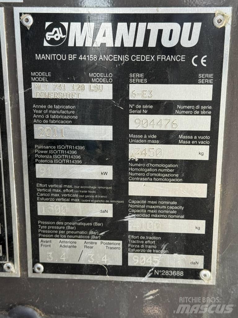 Manitou MLT 741-120 Teleszkópos rakodók