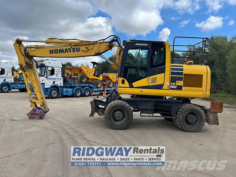 Komatsu PW 160-11 Gumikerekes kotrók