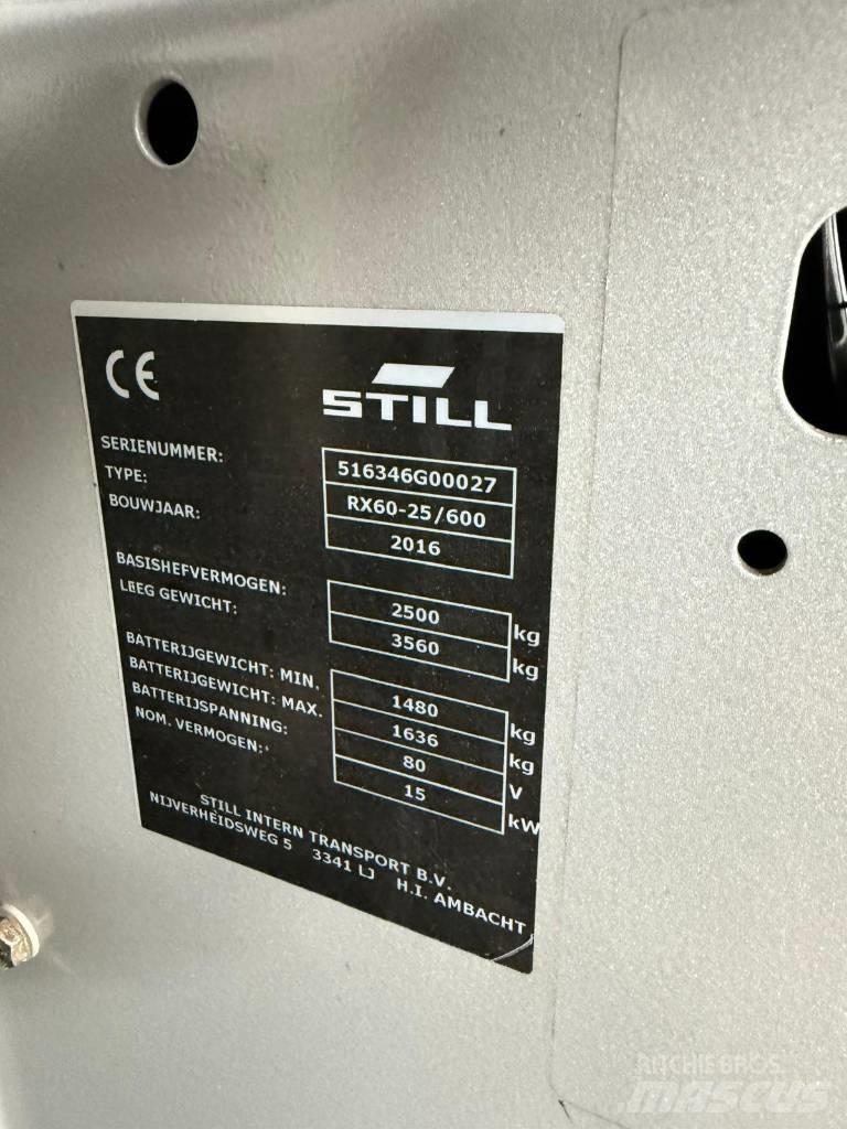 Still RX60-25 Elektromos targoncák