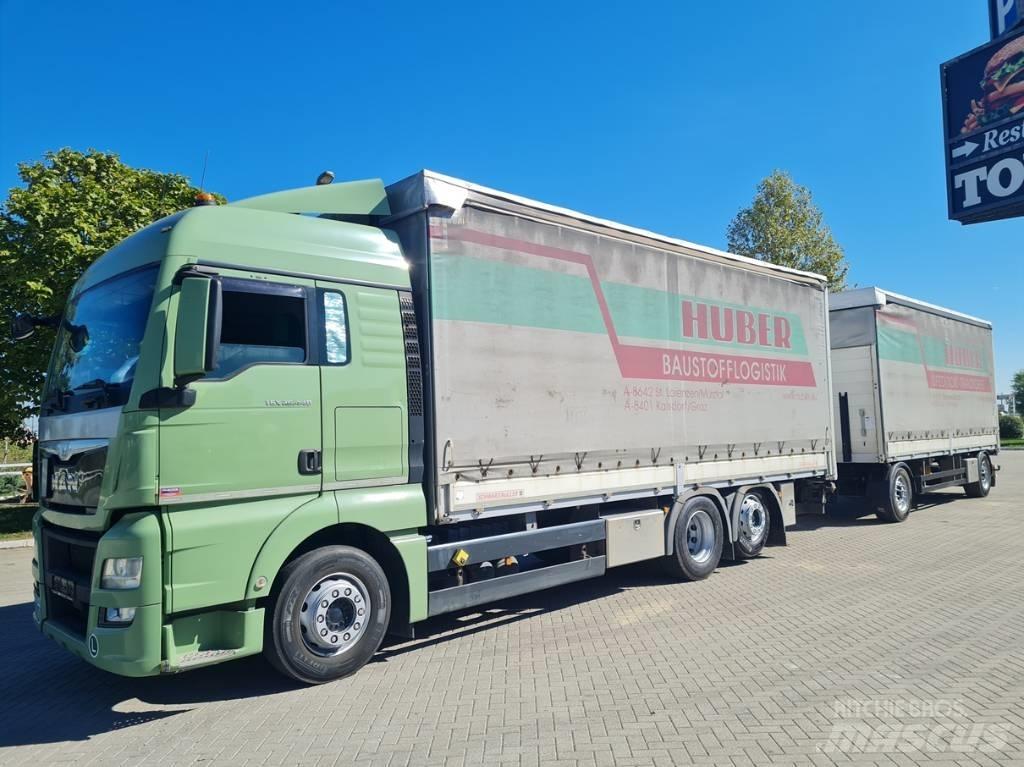 MAN 26.440  7.4 + 7.3 Elhúzható ponyvás