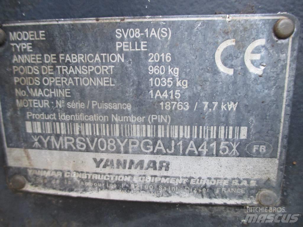 Yanmar SV 08-1 A Mini kotrók < 7t