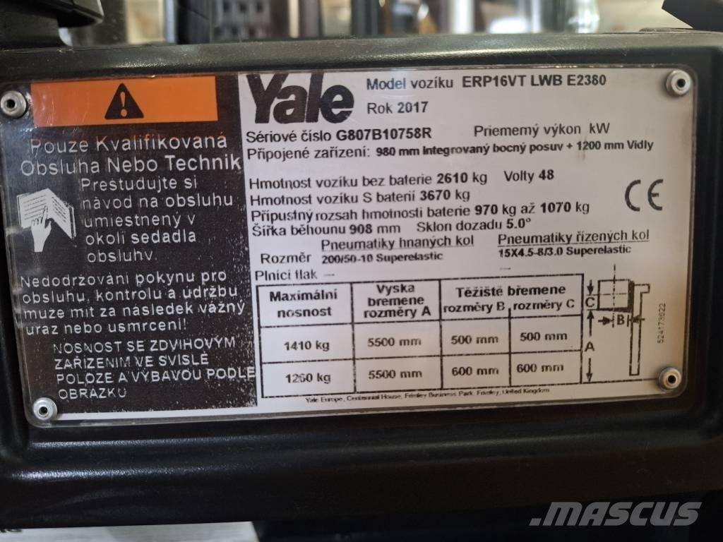 Yale ERP 16 VT Elektromos targoncák