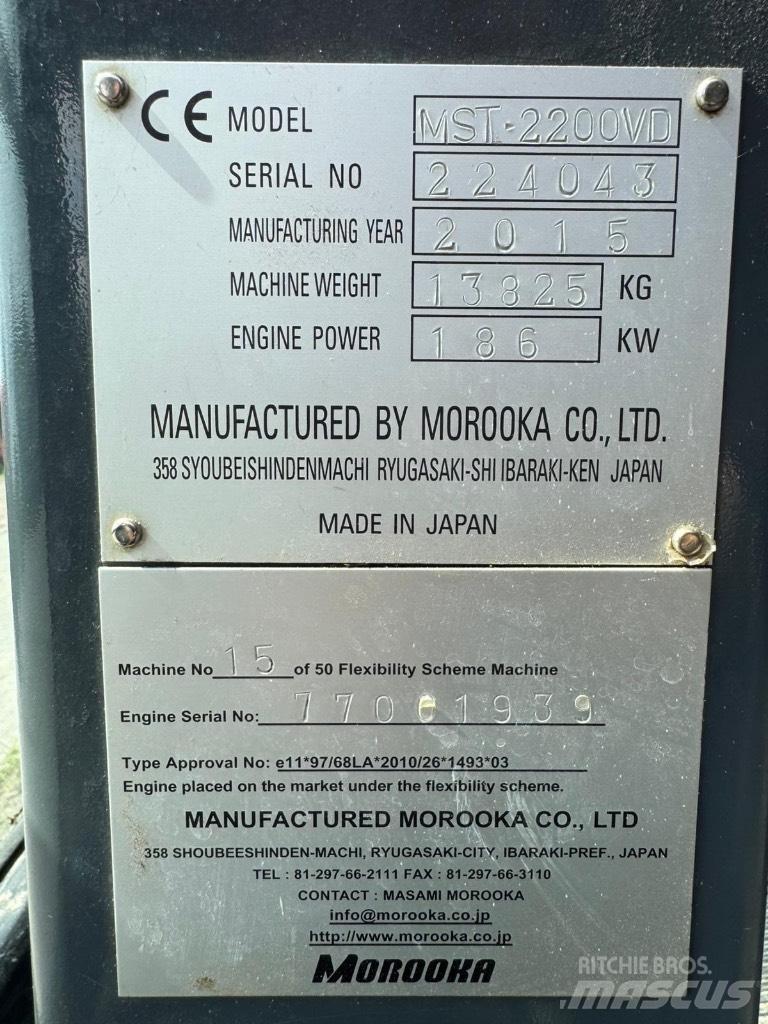 Morooka MST 2200 V D Lánctalpas dömperek