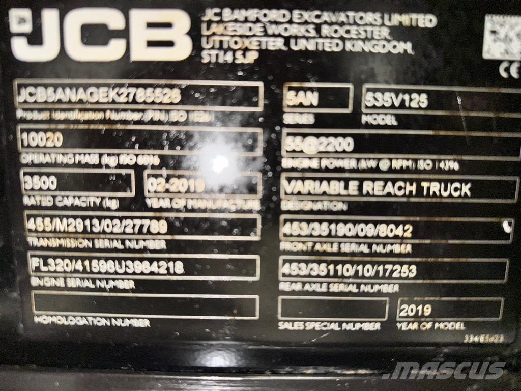 JCB 535-125 Hiviz Teleszkópos rakodók