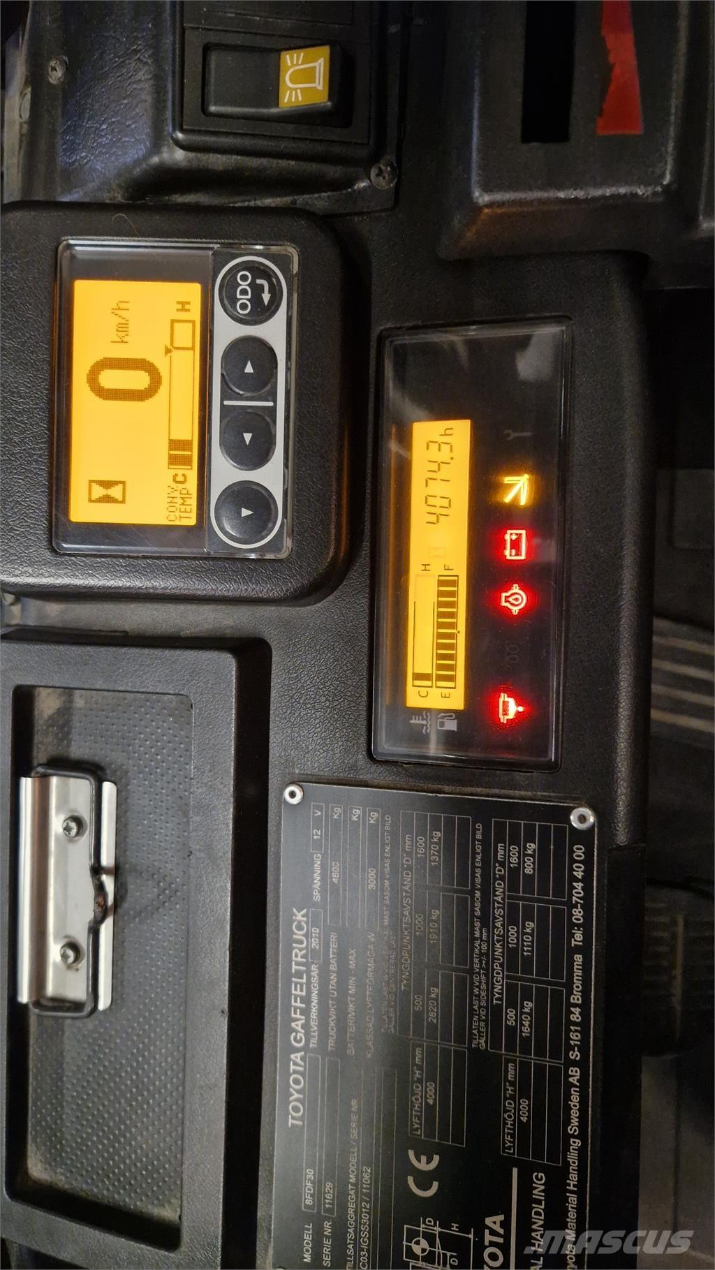 Toyota 8FDF30 Dízel targoncák