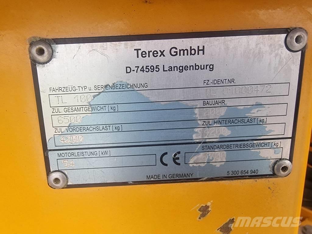 Terex TL 100 Gumikerekes homlokrakodók