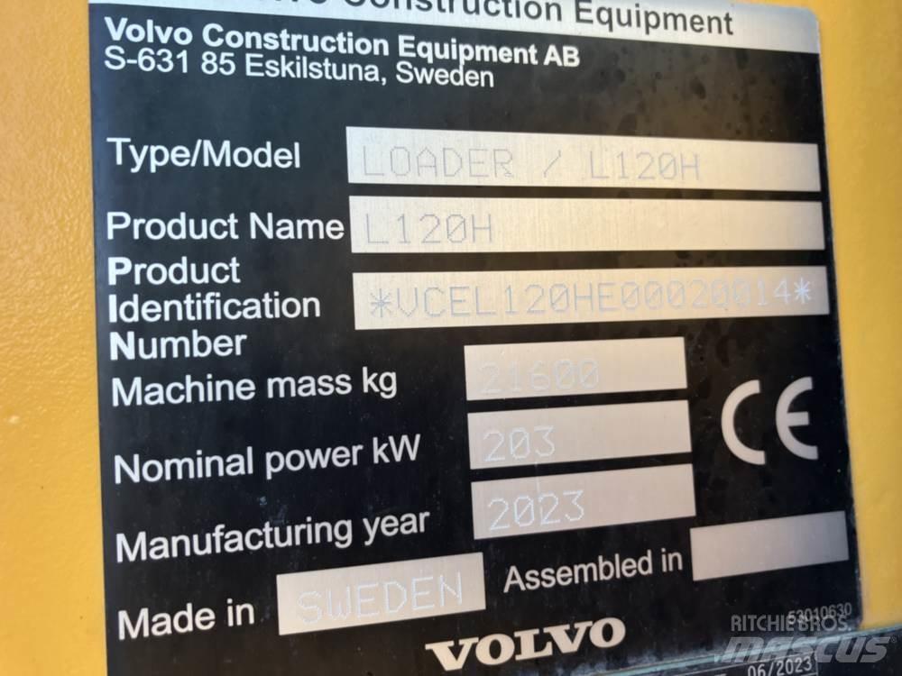 Volvo L120H Gumikerekes homlokrakodók