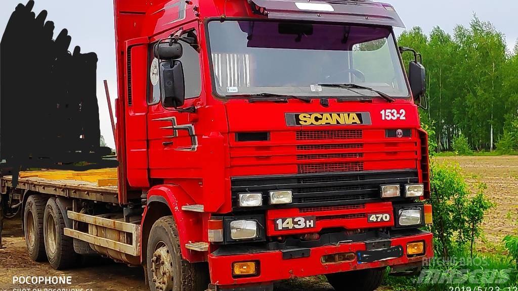 Scania 143 H 470 Rönkszállító teherautók