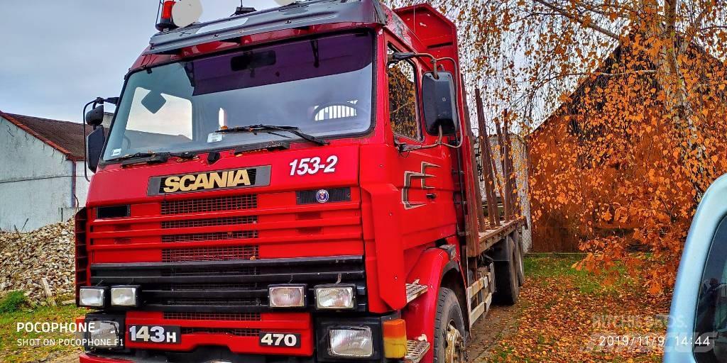 Scania 143 H 470 Rönkszállító teherautók