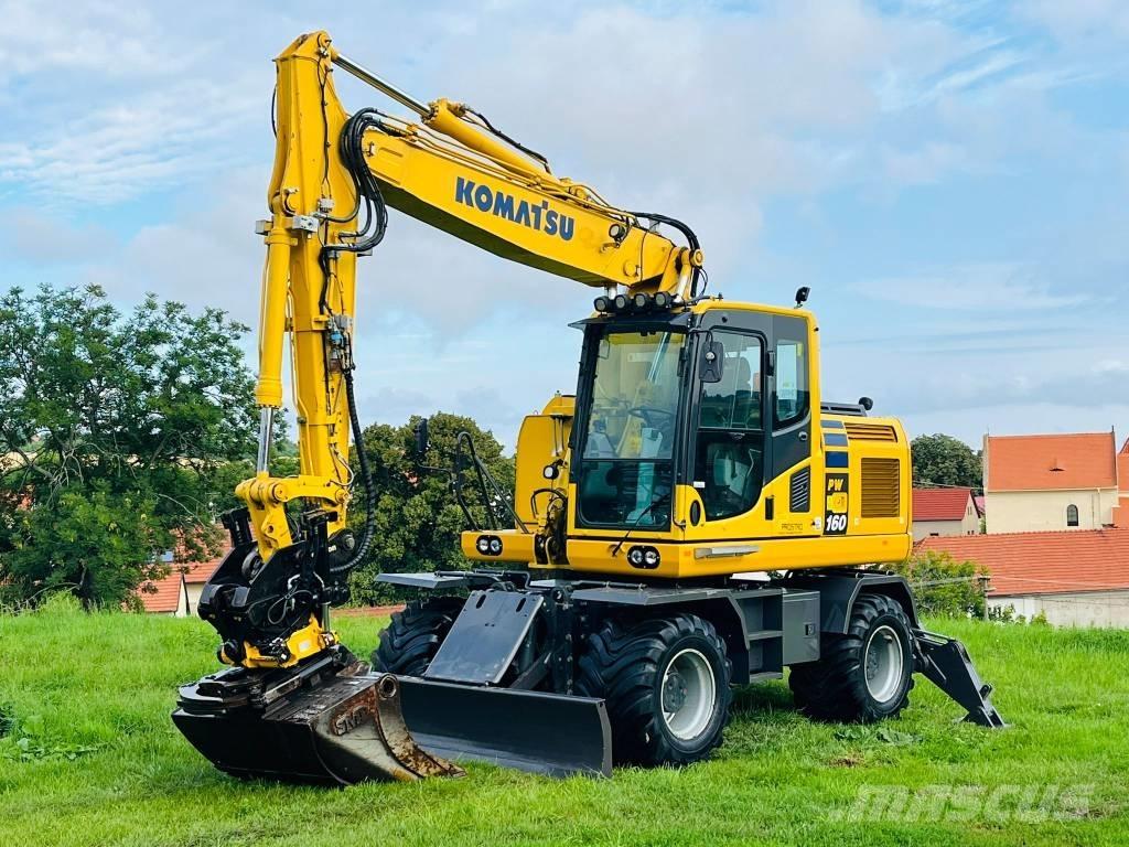 Komatsu PW 160 - 10 Gumikerekes kotrók