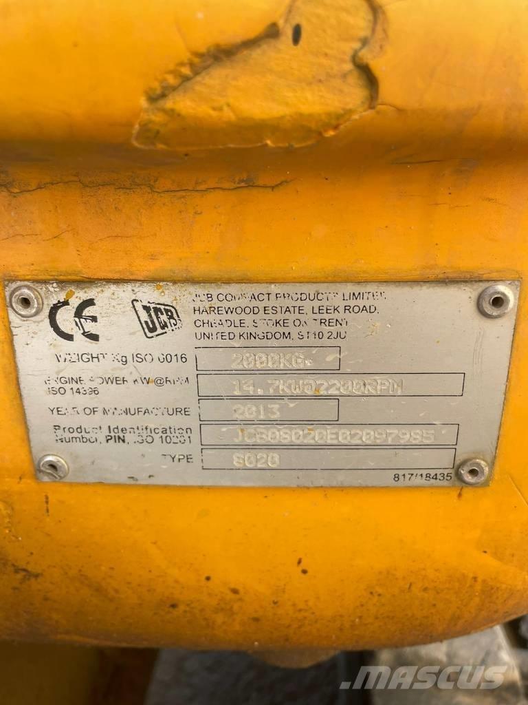 JCB 8020 Mini kotrók < 7t