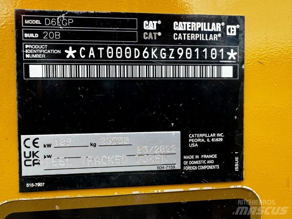 CAT D 6 LGP lánctalpas dózerek