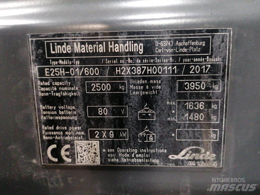 Linde E25H-01/600 Elektromos targoncák