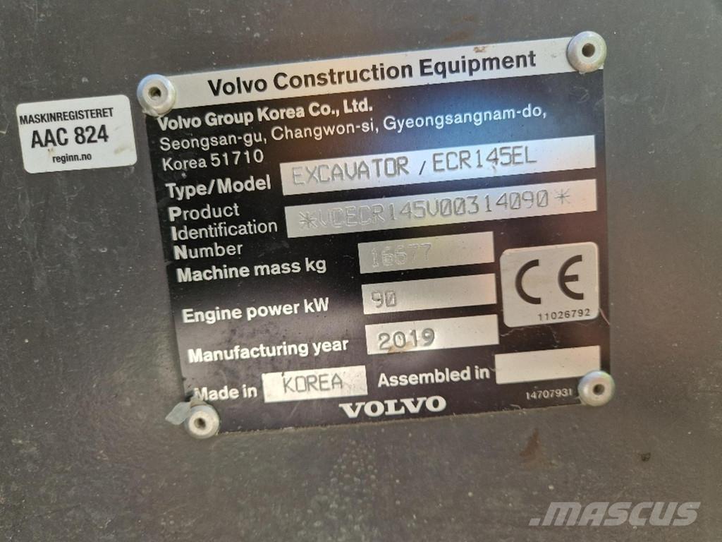Volvo ECR145EL Speciális kotrók