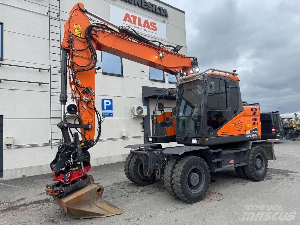 Doosan DX 165 W-5 Gumikerekes kotrók