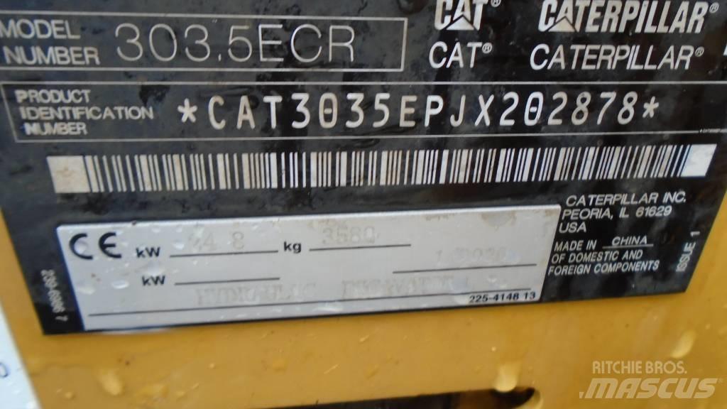 CAT 303.5 E CR Mini kotrók < 7t