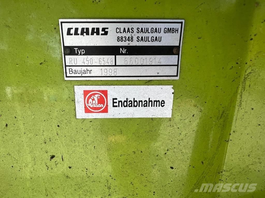 CLAAS RU 450 Önjáró szecskázók