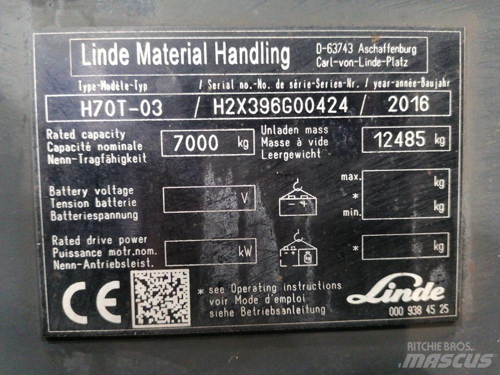 Linde H70T-01 Gázüzemű targoncák