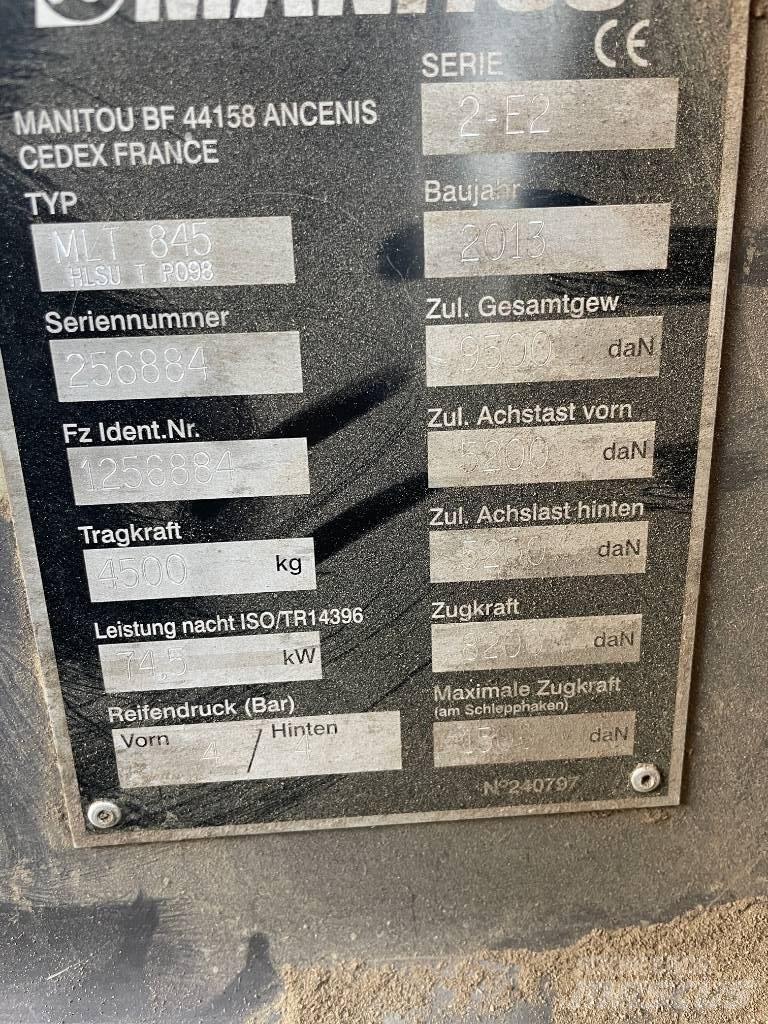 Manitou MLT 845 Teleszkópos mezőgazdasági rakodók