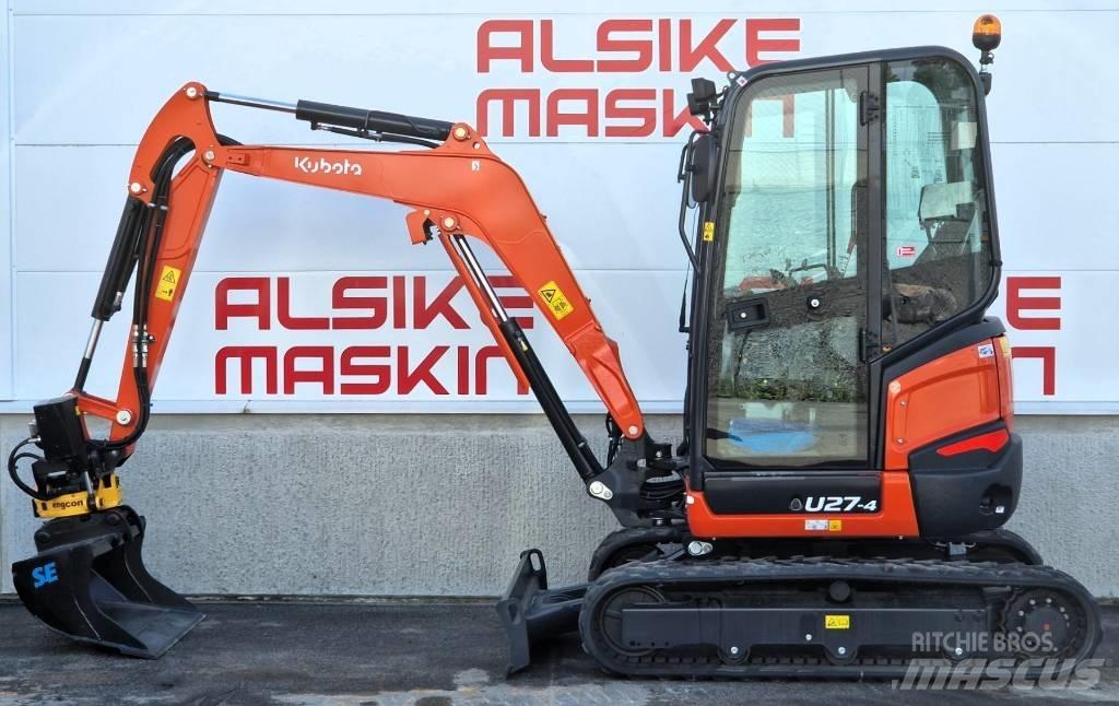 Kubota U 27-4 Mini kotrók < 7t