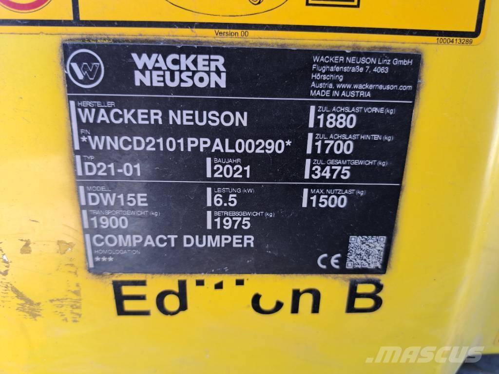 Wacker Neuson DW15e Mezei dömperek