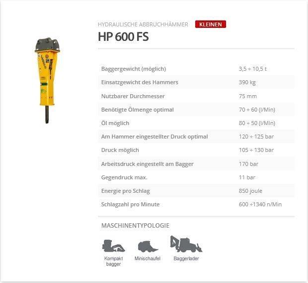 Indeco HP 600 FS Fejtőgépek