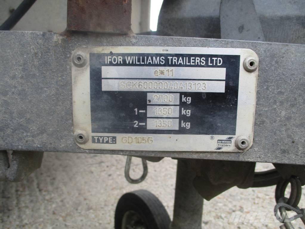 Ifor Williams GD105G Platós / Ponyvás pótkocsik