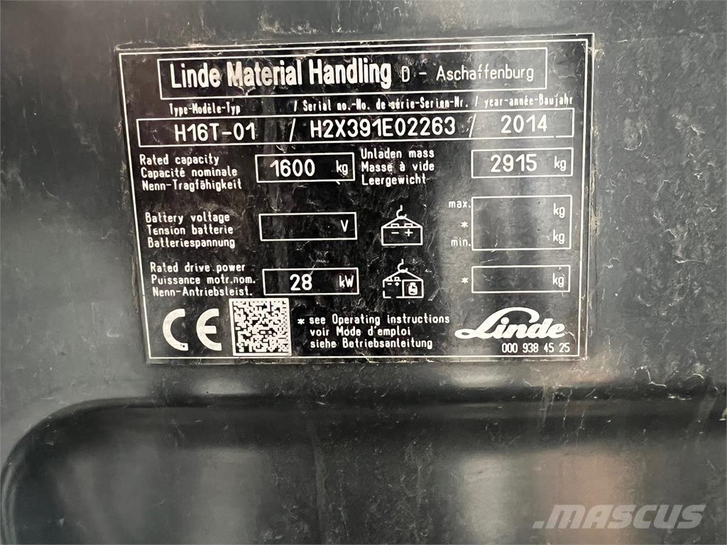 Linde H16T Gázüzemű targoncák