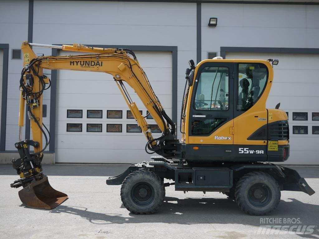 Hyundai R 55W-9A Gumikerekes kotrók