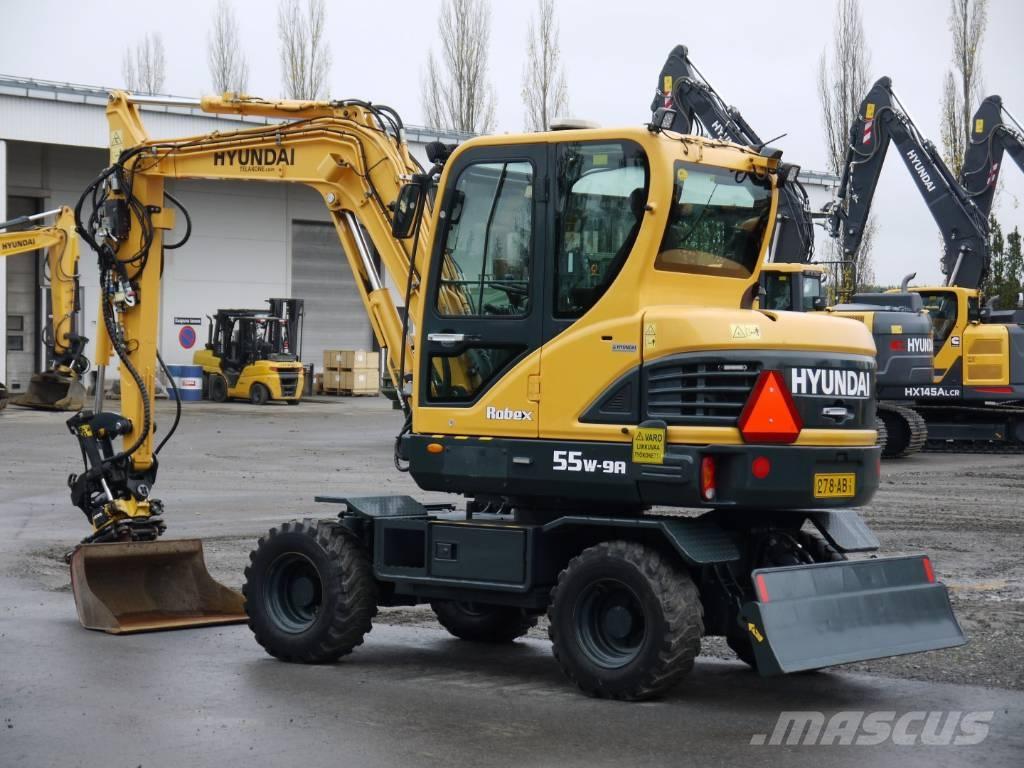 Hyundai R 55W-9A Gumikerekes kotrók