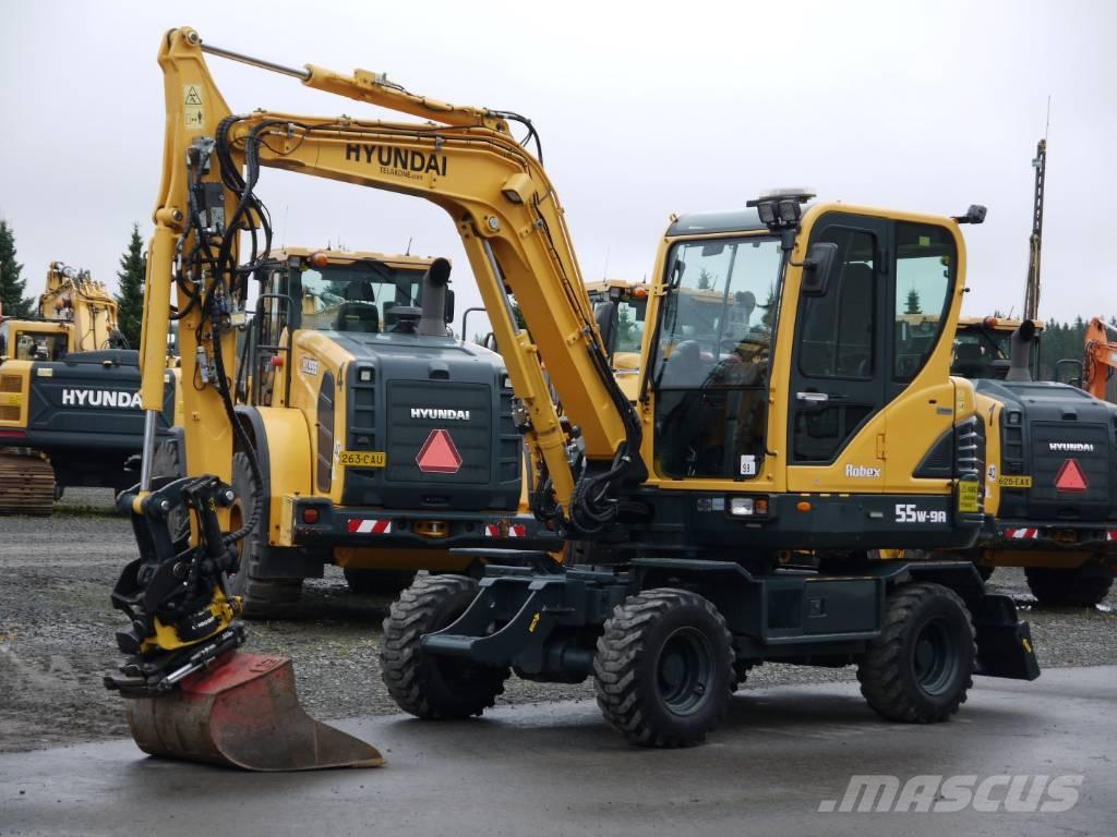 Hyundai R 55W-9A Gumikerekes kotrók