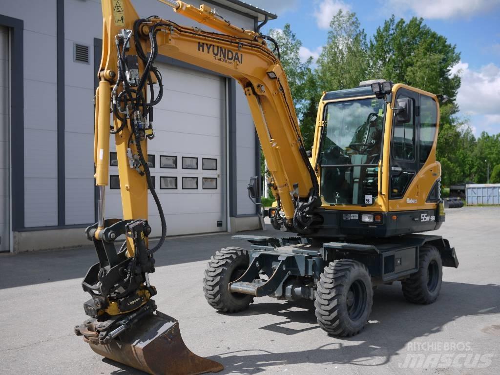 Hyundai R 55W-9A Gumikerekes kotrók