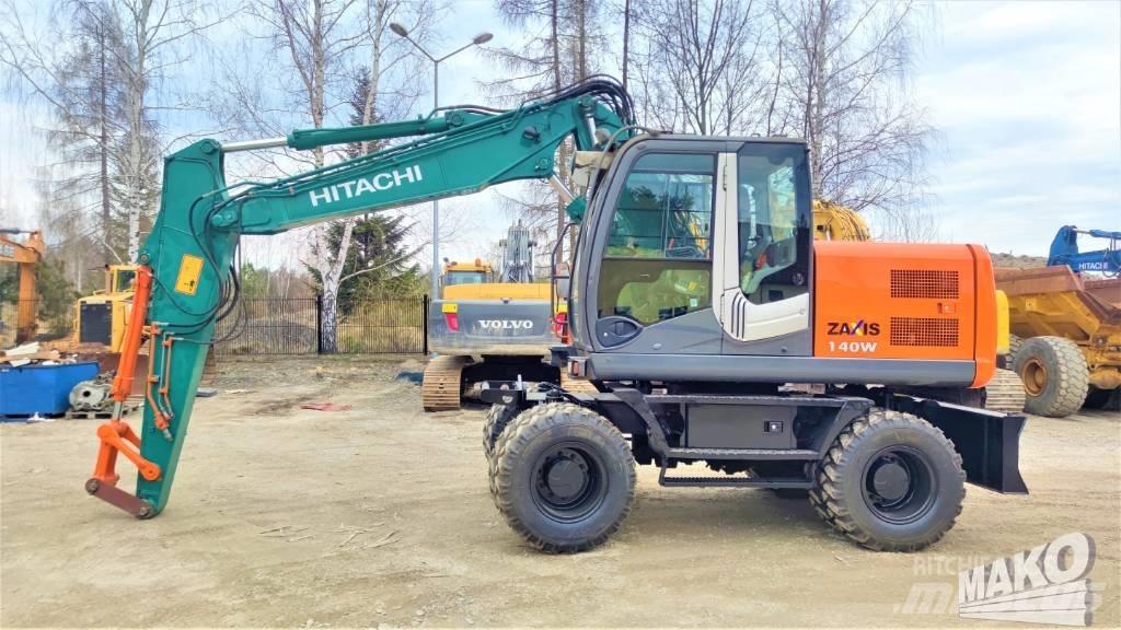 Hitachi ZX 140 W-3 Gumikerekes kotrók