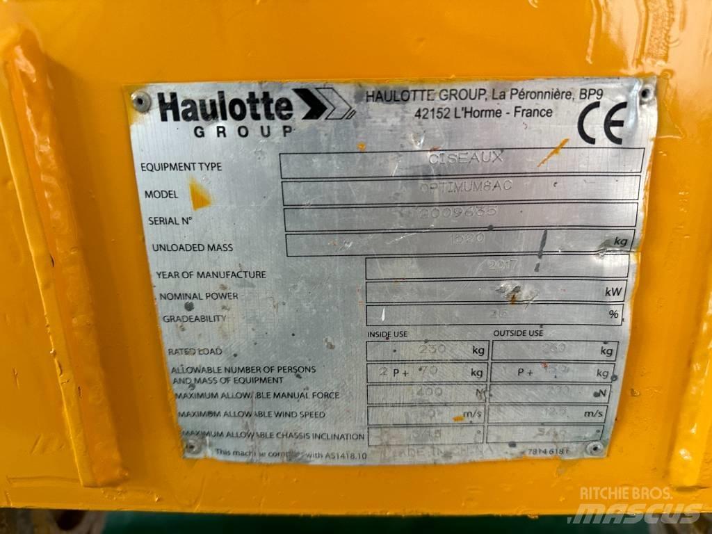 Haulotte OPTIMUM 8 Ollós emelők