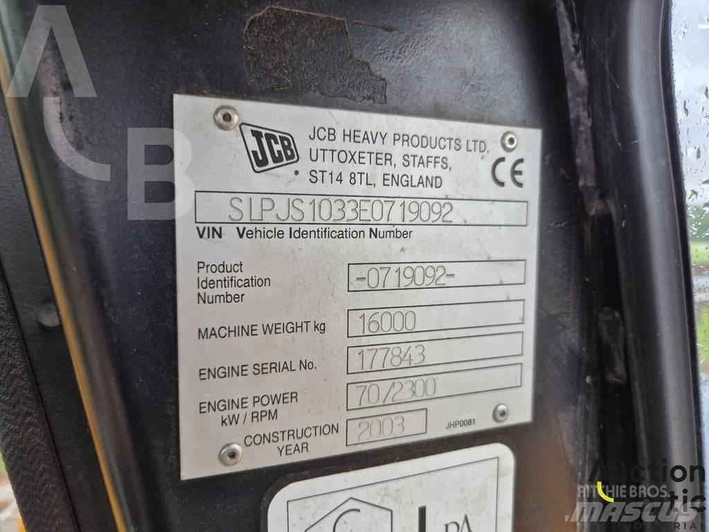 JCB JS 160 W Gumikerekes kotrók
