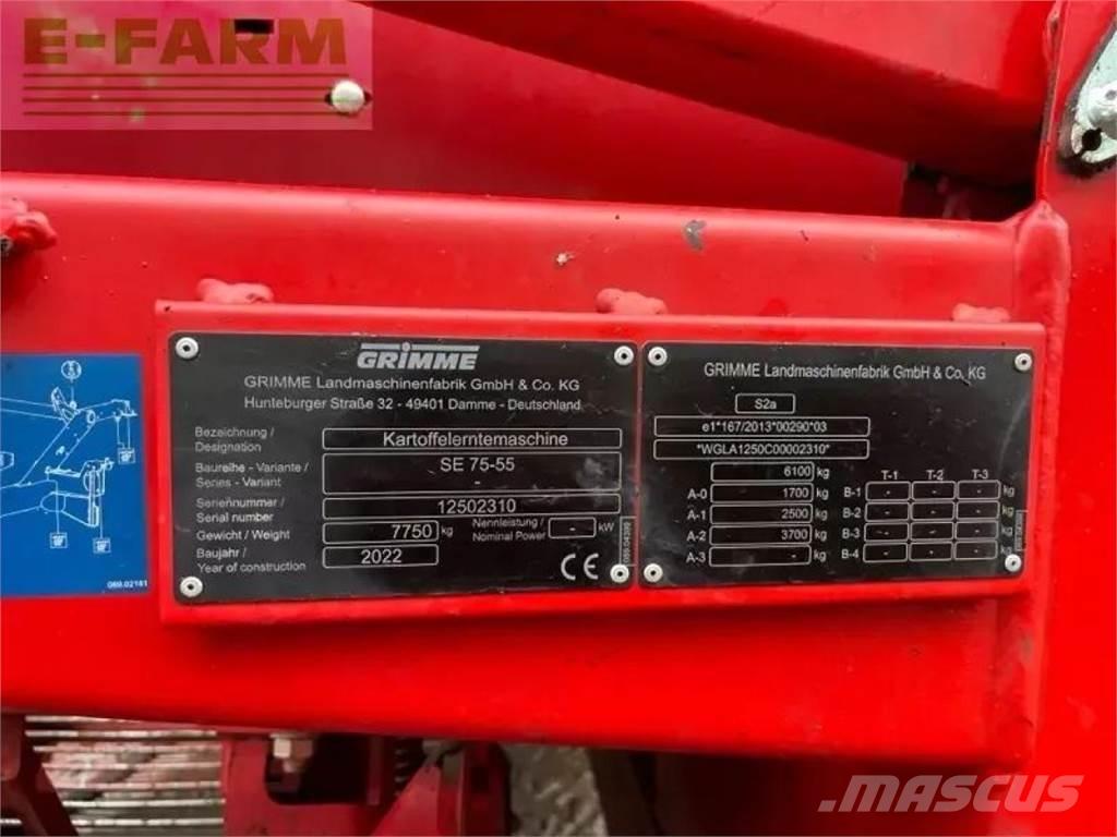 Grimme se 75-55 sb Burgonyagépek - Egyebek