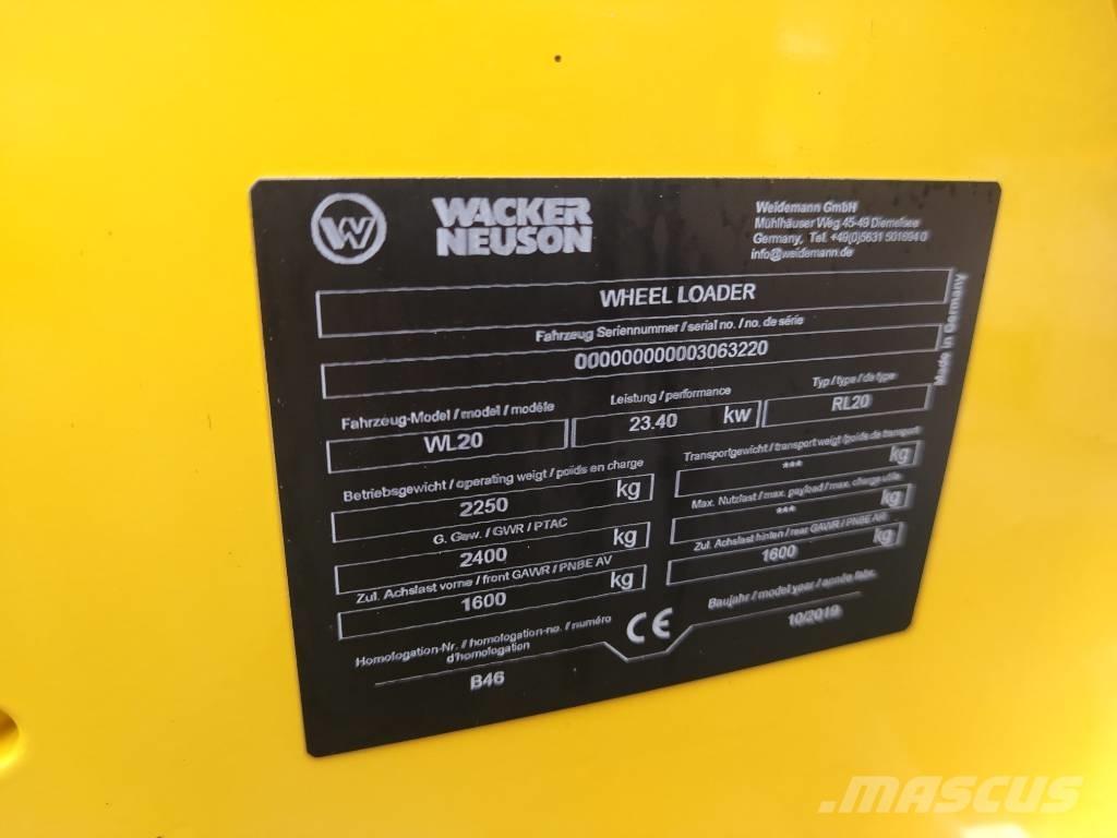 Wacker Neuson WL20 Mini homlokrakodók