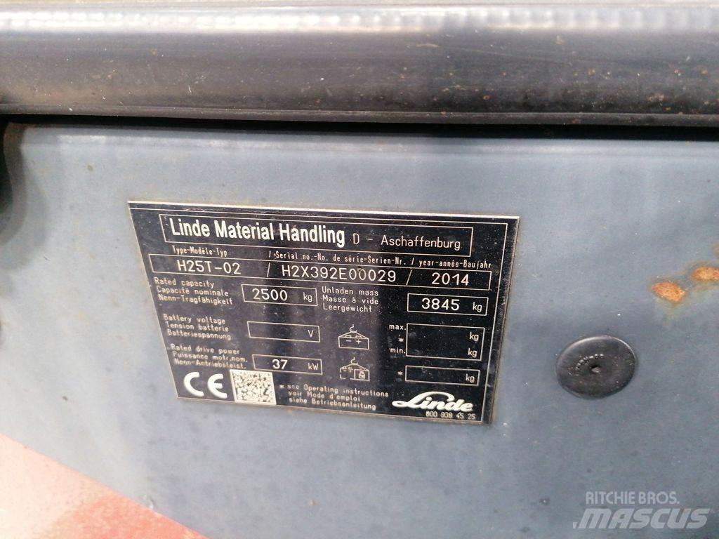 Linde H25T-02 Gázüzemű targoncák