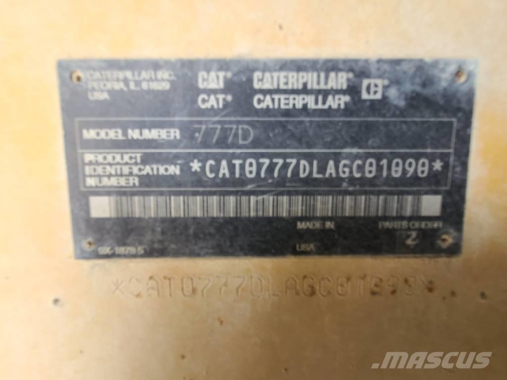 CAT 777D Csuklósdömperek