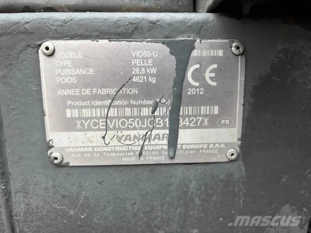 Yanmar VIO50-U Mini kotrók < 7t